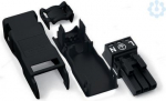 Socket with strain relief housing 3-pole, black, 50 pcs, 890-103 | 4045454232856