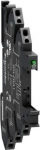 Spring socket equipped with LED and protection circuit, 12-24 V. range of product: Zelio Relay - product or component type: socket - contact terminal arrangement: separate - product compatibility: plug-in relay, RSL, 1 C/O, control circuit12 V DC, pl ...