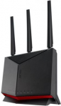 Wireless Wifi 7 Dual Band Gigabit Router | RT-BE86U | 802.11be | 6800 Mbit/s | Ethernet LAN (RJ-45) ports 5 | Mesh Support Yes | MU-MiMO No | 4G/5G | Antenna type External/Internal | 2 90IG08W0-MO9A0V | 4711387581452
