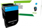 Lexmark 80C2HCE | 802HCE Cyan High Yield Corporate Cartridge (3k) | Cartridge | Cyan 80C2HCE | 734646497176