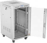 Lanberg | Rack cabinet 19" free-standing 22U/600x800 (flat pack) with glass door | FF01-6822-12SL | Grey FF01-6822-12SL | 5901969441123