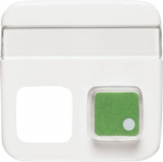 Cover plate with labelling field Busch-Infoline&reg; Switch/push button 1 gang Clear alpine white - Reflex SI 2CKA001582A0347 | 4011395092675