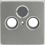 With 2 connectors Acc. to German Standard DIN 45330. Radio/TV/SAT. With M3 fixing screw. Material stainless steel. Anti fingerprint. 2CKA001724A4271 | 4011395087893