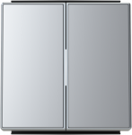 Color: SilverRocker for switch/push-buttons code: 8111, 8122, 8144.2 & 8142 2CLA851100A1301 | 8427238134307