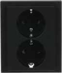 Complete cover. With screwless terminals. DP (2 P + E) Suitable for 1gang flush-mounted boxes. Without claws. 2TKA00003926 | 6438199005713