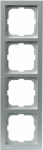 Cover frame 4-gang Aluminium - Impressivo 2TKA000408G1 | 6418677327926