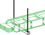 Supports, Canalis KTA 3200A, KTC 4000A, flatwise horizontal, support from the bottom, 1 part KTB0324ZA7 | 3606489666842