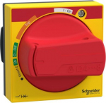 Universal handle, ComPacT NSXm, red handle/yellow front, IP54, spare part LV426998T | 3606482004214