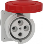 Panel mounting socket, Mureva PK, straight, 125A, 3P+E, 400V, IP67 81694 | 3303430816942