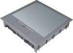 supply-unit Q12 square for up to 12 devices, 5 mm flooring, steel grey VQ12057011 | 4012002244999