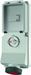 Wall mounted recept., 63A5p6h400V, IP67 7251 | 4015394100867
