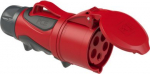 Industrial plug 5x16A (3P+N+PE) 6h IP44 GRIP red 2153-6 | 9003399369490