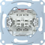 2 Push-button, make contact + break contact, 10A, AC 250V, screwless, Merten MTN3153-0000 | 3606480307041