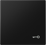 1-gang rocker with "door" symbol , matt graphite black, LS LS990TSWM | 4011377205710