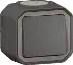 PLEXO PUSH BUTTON NO CONTACT - ANTHRACITE - SURFACE 069790L | 3414972110464