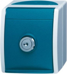 With security lock in hinged lid.   Lockable, incl. 2 identical keys.   Cannot be screwed on or dismounted in closed condition. Approx. 200 different locks (unsorted). 2CKA002083A0822 | 4011395993255