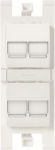 Workstation For data connection housing 4 gang White - Zenit 2CLA101640T1101 | 8427238205366