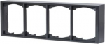 Surf. Mount. frame 4-gang Anthracite - Impressivo 2TKA000411G1 | 6418677331275