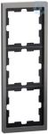 D-Life metal frame, 3-gang, nickel  metallic MEG4030-6550 | 4042811198145