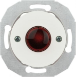 Renova - parallel pushbutton with red button - 1-pole - 1 A - 250 V - white WDE011048 | 3606480660733