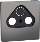 Central plate for antenna sock.-out .s 2/3 holes, nickel metallic, Syst MEG4123-6050 | 4042811197421