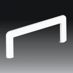 Grommet cover 8237HF, PK 170X65 D HF, white, accesories for parapet trunking 8237HF_HB | 8595568934901