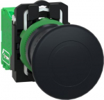 Wireless and batteryless transmitter,transmitter, Harmony XB5R, mushroom head 40mm, plastic, black, ZB5RTC2 | 3606480571763