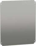 Plain mounting plate H500xW600mm made of galvanised sheet steel. range of product: Mounting accessories - accessory / separate part type: mounting plate - device application: multi-purpose - mounting location: direct fixing on backstuds, step slide - ...