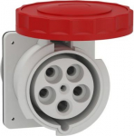Panel mounting socket, Mureva PK, straight, 125A, 3P+N+E, 400V, IP67 81695 | 3303430816959