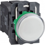 Pilot light, Harmony XB5, white incandescent, plastic, 22 mm, plain lens, BA9s bulb, 220...240V XB5AV41 | 3389110903928
