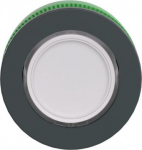 Head for illuminated push button, Harmony XB5, white flush mounted, 30mm, universal LED, ZB5FA18 | 3606481339041