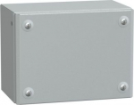 Metal industrial box plain door H150xW200xD120 IP66 IK10 RAL 7035 NSYSBM152012 | 3606480520112