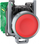 Wireless and batteryless transmitter, Harmony XB5R, push button, metal, red, 22mm, spring return ZB4RTA4 | 3606480334528