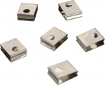 EUTRAC spring clip for 3-circuit recessed track, white, 6 pieces 145551 | 4024163099776