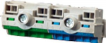 KV-PE and N terminal for small-type distribution board with 3 modules. FIXCONNECT plug-in terminal technology. 61000725 | 4012591106586