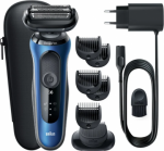 Braun | Shaver | 61-B1500s | Operating time (max) 50 min | Wet & Dry | Blue/Black 61-B1500S | 4210201433026