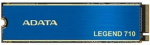 SSD ADATA LEGEND 710 256GB M.2 PCIE NVMe 3D NAND Write speed 1000 MBytes/sec Read speed 2100 MBytes/sec TBW 65 TB MTBF 1500000 hours ALEG-710-256GCS ALEG-710-256GCS | 4711085939463