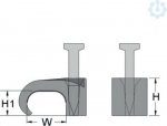 cable clip 6 x 10 Grey 262252 | 4011923501334
