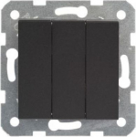 3 gang one way switch black Novella 92105568 | 8691137062980