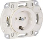 Single socket outlet, screwless, white Robust WDE000927 | 3606480975523