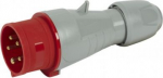 Straight plug P17 - IP44 - 380/415 V~ - 16 A - 3P+N+E 555129
