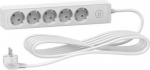 Extension 2P+E with switch, 5 sockets 5m, white ST9455W | 3606489494001