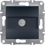 TV socket ending, 1dB, anthracite, without frame, Asfora EPH3200171 | 3606480729560