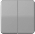 Two gang cover plate, grey CD CD595GR | 4011377077201