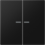 2-gang rocker with lens, matt black, LS LS995KO5SWM | 4011377186965