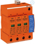 Lightning current and surge arrestor, 3-pole + NPE with remote signalling, 280V, V50-B+C 3+NPE+FS 5093662 | 4012195425137