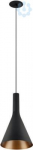 LALU&reg; SET, pendant light, LED base, CONE 15, PHASE, Recessed, pendant length 200 cm, 2700/3000 K, 40&deg;, black 1010793 | 4024163321860