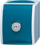 With security lock in hinged lid.   Lockable, incl. 2 keys.   Cannot be screwed on or dismounted in closed condition. Identical keys for all socket outlets.. 2CKA002083A0823 | 4011395993279