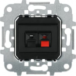 Front: 2x spring speaker terminals (Red/Black)    Rear: 2x screw terminals   Without fixing claws   Cover plate code: 8557.1 2CLA815710A1001 | 8427238193571