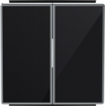 Color: Black Glass   Rocker for switch/push-buttons code: 8111, 8122, 8144.2 & 8142 2CLA851100A2501 | 8427238135892